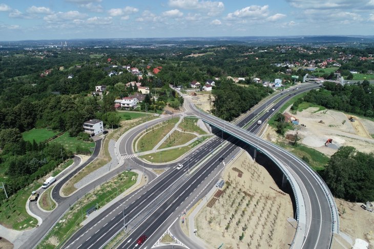 Węzeł w Gaju pod Krakowem. Fot. Eurovia